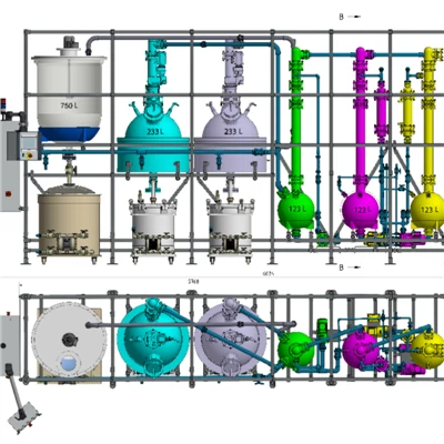 습식 화학 금 정제 시스템